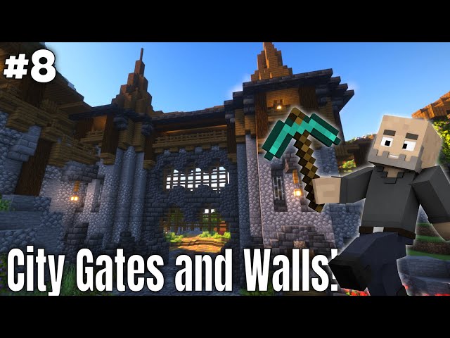 A City Gate and Walls! | Hardcore Minecraft Survival [ep. 8]