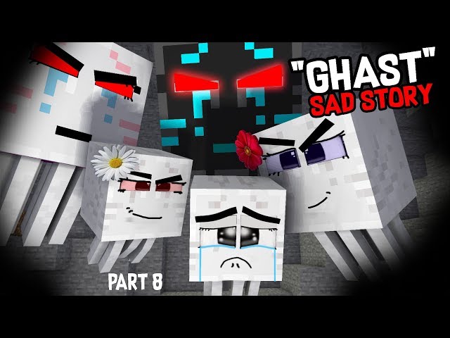 Monster School : Enderman's Life Part 8 with GHAST's Life - BEST Minecraft Animation
