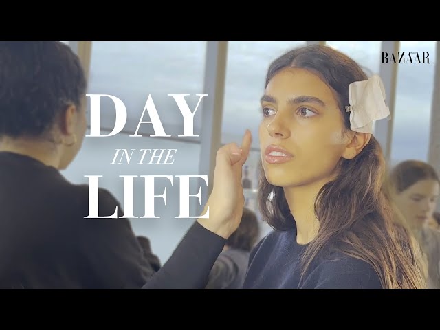 Join NYFW Model Sun Mizrahi For a Day Of Runway Shows | Day In The Life | Harper's BAZAAR