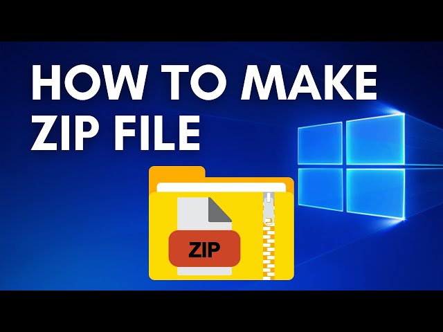 How to Make a ZIP File windows 10 | How to zip a file