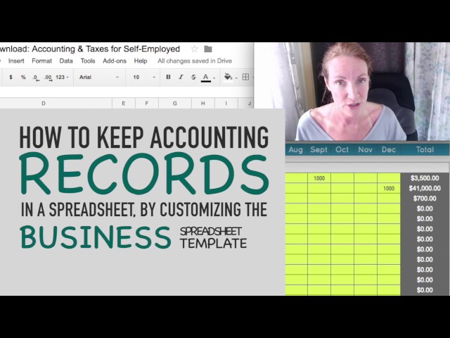 How To Keep Accounting Records In a Spreadsheet (By Customizing the Biz Spreadsheet Template!)