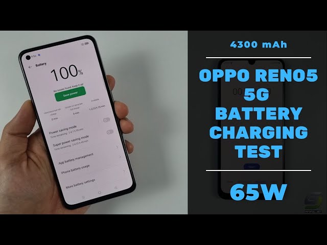 Oppo Reno 5 5G Battery Charging test 0% to 100% | SuperVOOC 2.0 65W fast charger 4300 mAh