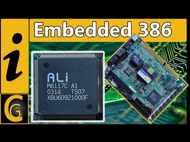 386SX-40 Single Board Computer with ALI M6117C Embedded CPU - Testing & Gaming