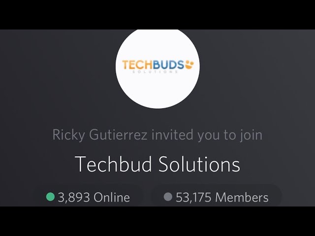 How To Join & Use The Techbud Solutions Discord Chat
