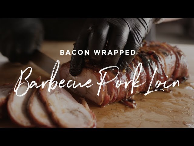 Bacon Wrapped Barbecue Pork Loin