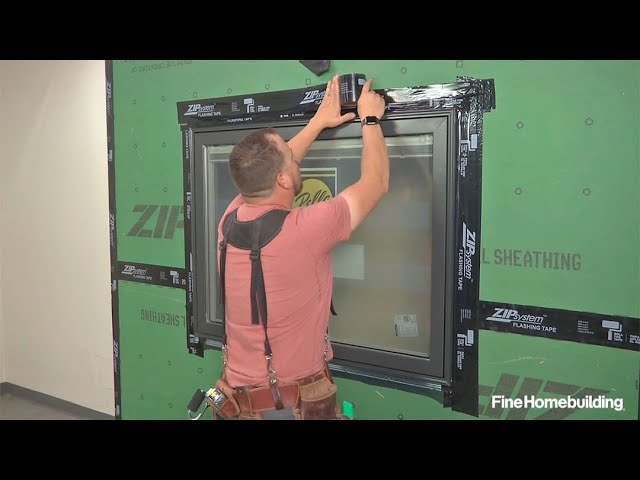 Installing a Nail-Fin Window Over Zip System Sheathing