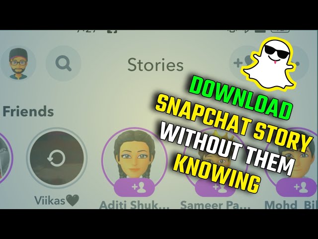 how to download snapchat story without them knowing [2023]  || download snapchat stories
