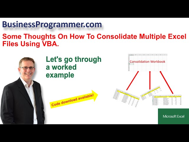 consolidate data from multiple workbooks excel vba