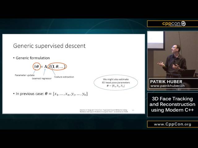 CppCon 2015: Patrik Huber “3D Face Tracking and Reconstruction using Modern C++"