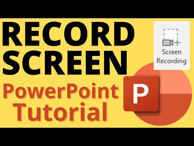 How to Record Screen using Microsoft PowerPoint - Quick Tutorial