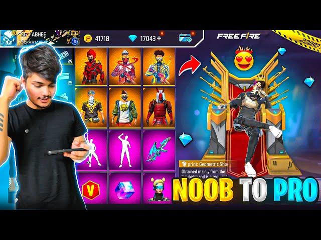 Free Fire Noob POOR🤮Id To Pro RICH Id😍 In 10Mins Bought All Items From New Event -Garena Free Fire