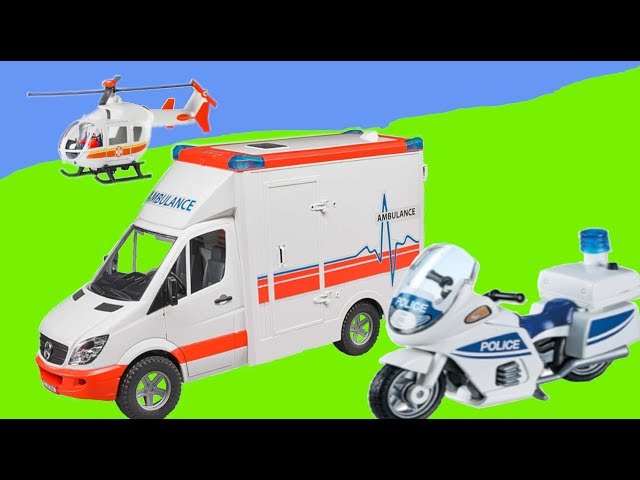 Rescue vehicles 🚚🚑🚒  - Krankenwagen, Polizei und Hubschrauber im Einsatz
