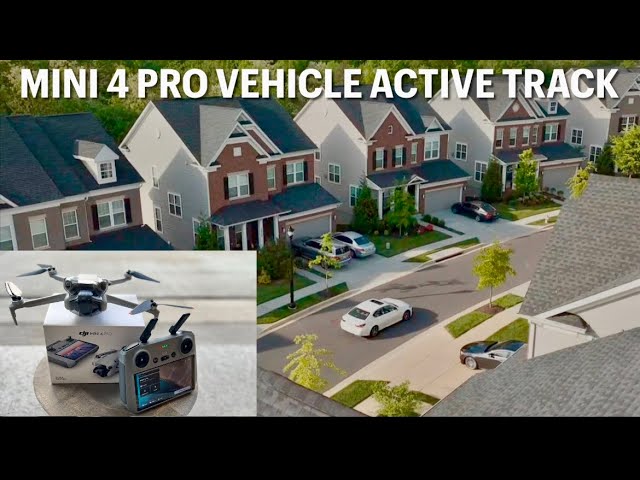 DJI Mini Pro 4 Active Track 360: Tracking A Vehicle 1st Impression