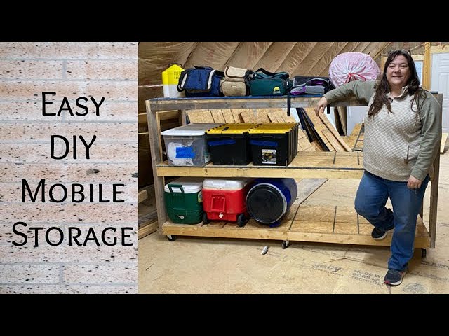 Easy Mobile Storage Solutions | DIY Garage Shelving