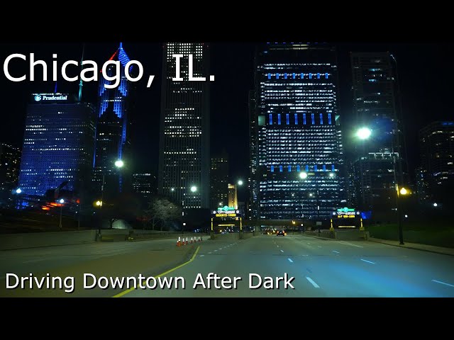 Chicago, IL. - 4K HDR - Night Drive, When was the last time you had a Relaxing Ride Downtown