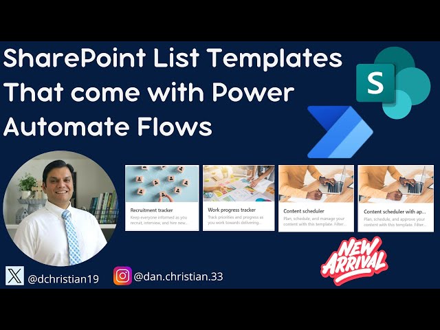 SharePoint List Templates That Come With Power Automate Flows