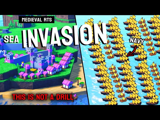 I invaded everyone with a NAVY in Medieval Rts