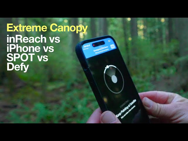Extreme Tree Canopy Test - inReach, iPhone, ZOLEO, SPOT X