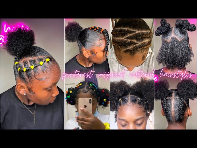 🦋💞𝐏𝐢𝐧𝐭𝐞𝐫𝐞𝐬𝐭 Protective 4c Natural Hairstyles compilation + Slayed Edges 2024🩵🦅