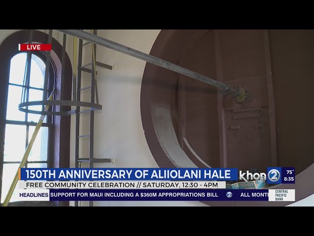 150th anniversary of Ali'iolani Hale