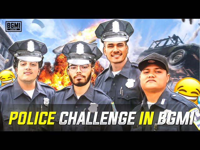 BGMI POLICE CHALLENGE WITH CASETOO HATHI AND BROLY