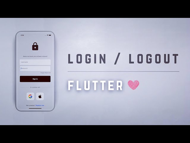 🔒📱 Email Login & Logout • Flutter Auth Tutorial ♡