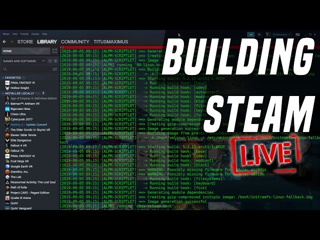 🔴 Live - Building the New Steam OS with One Script
