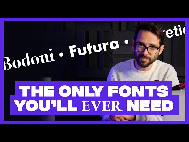 Designers Only Need These 6 Fonts. Trash the Rest.