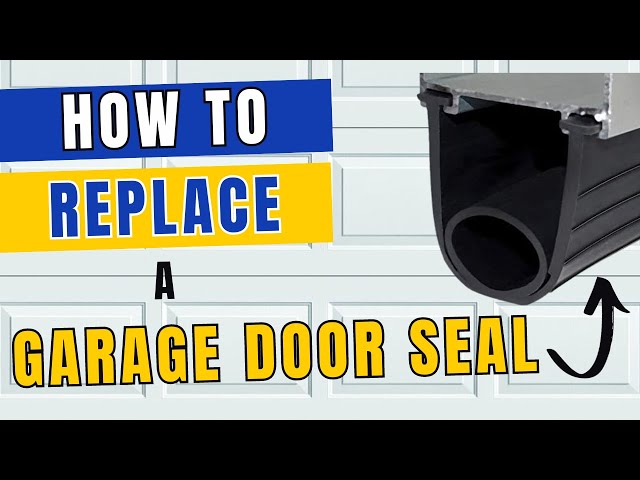 Garage Door Seal Replacement - Keep Mice out!