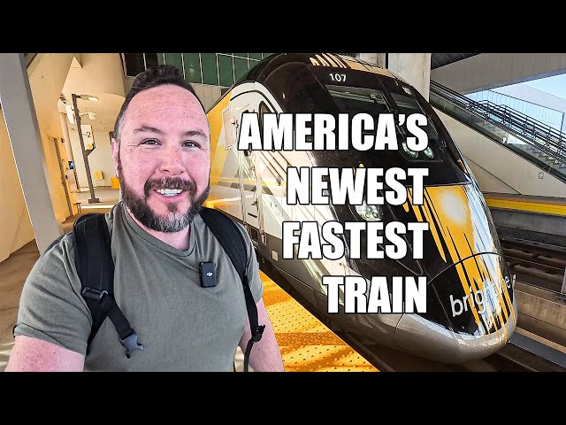 I ride the newest train in America - BrightLine from Orlando to Miami