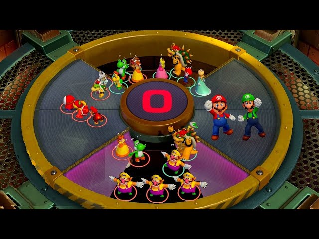 Super Mario Party Superstars Minigame Battle - Mario & Luigi vs Wario & Waluigi (Master CPU)