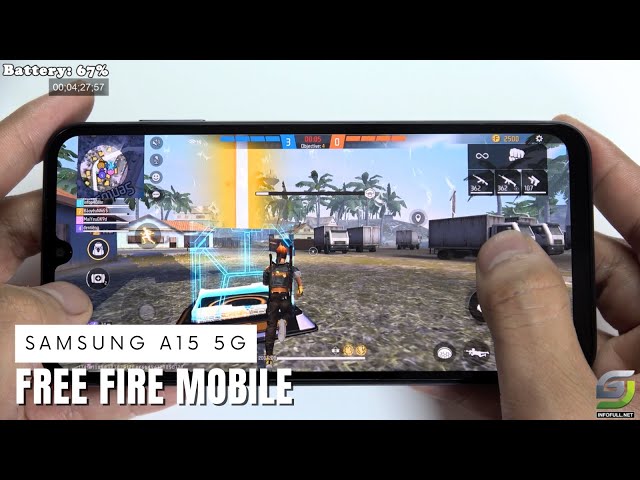 Samsung Galaxy A15 5G test game Free Fire