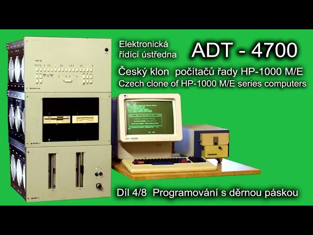 Počítač ADT-4700 (HP-1000) díl 4. Programování s pomocí děrné pásky.