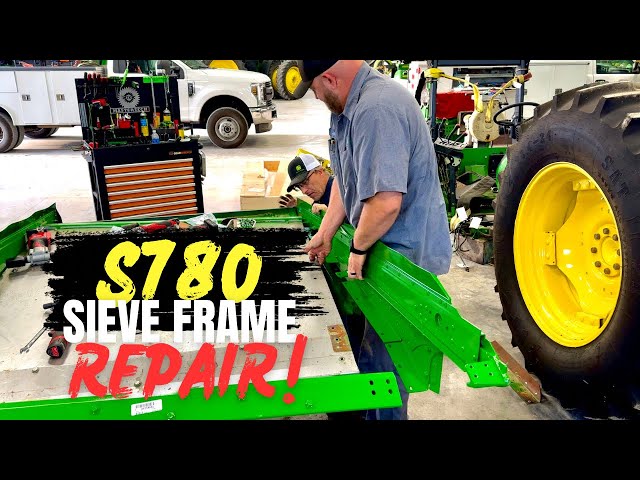 John Deere S780 sieve frame repairs!