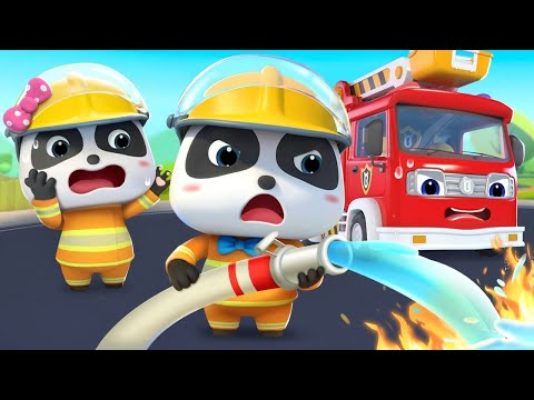 Fire Truck to the Resuce | Rescue Team | Monster Truck | Car Cartoon | BabyBus - Cars World