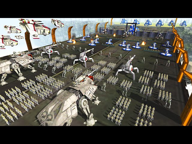 Largest Clone Army BRIDGE INVASION of the Clone Wars...