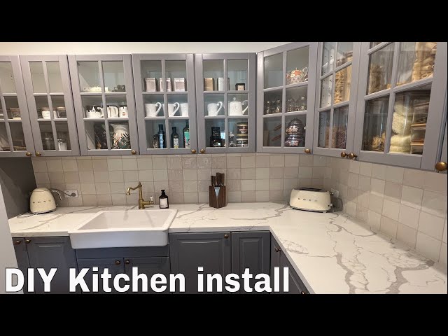Ikea kitchen installation DIY - step by step