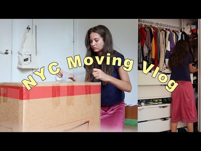 NYC Apt Moving Vlog | packing, organizing, cleaning