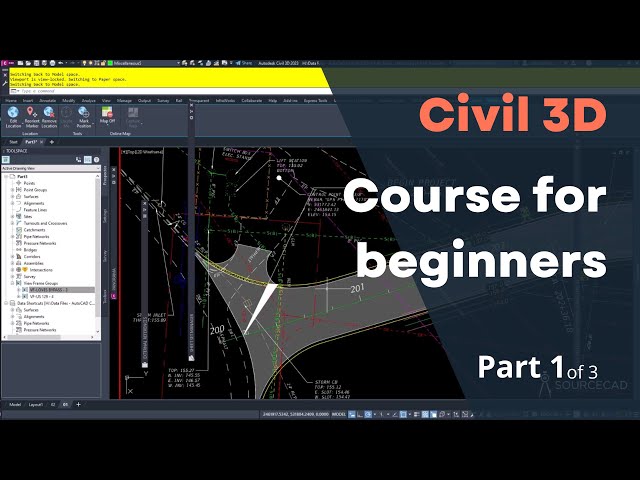 Civil 3D course for beginners - Part 1 of 3