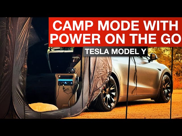 Tesla Model Y Camp Mode With the Anker SOLIX F3800 & Home backup