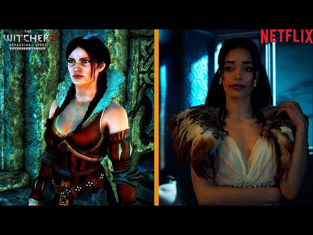 The Witcher | Netflix Season 2 vs Witcher Games | Characters and Voice Actors Comparison | 2021