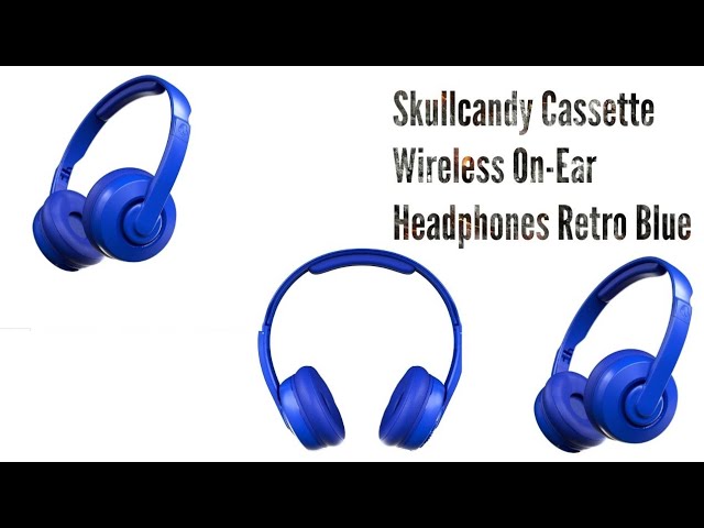 Skullcandy Cassette Wireless On-Ear Headphones Retro Blue