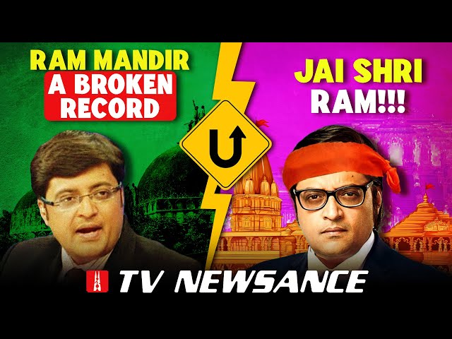 Arnab Goswami's U-turn on Ram Mandir! Media ke Palturam: What made them change? TV Newsance 239