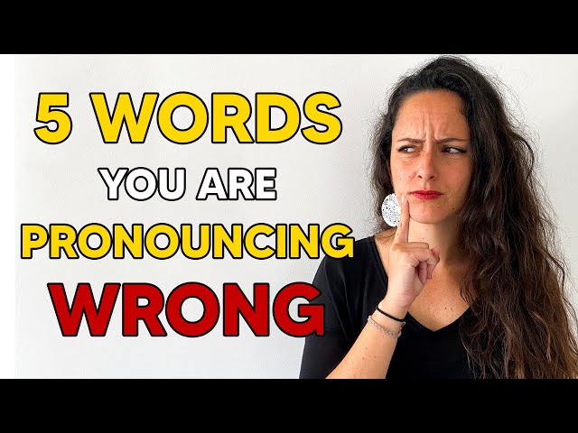 5 English Words You Are Pronouncing Wrong ❌