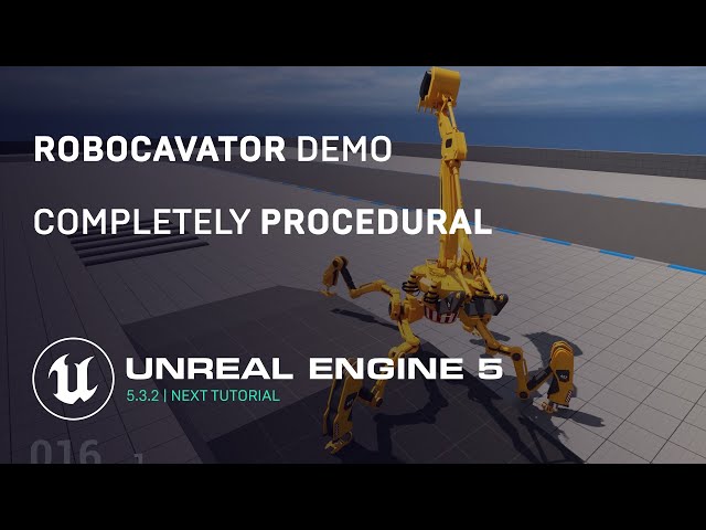 UE 5.3.2 | Robot Excavator Demo | Upcoming Tutorial