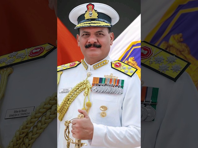 Admiral Dinesh Tripathi take charge as 26th Naval Chief