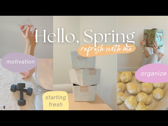 SPRING INSPIRATION | healthy habits, organization, easy meals & new workouts