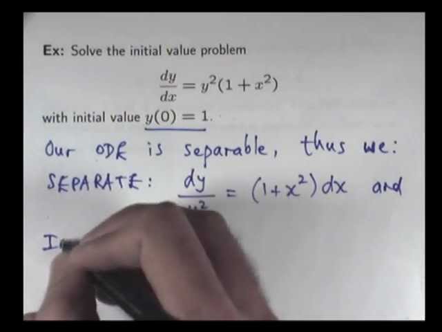 How to solve initial value problems