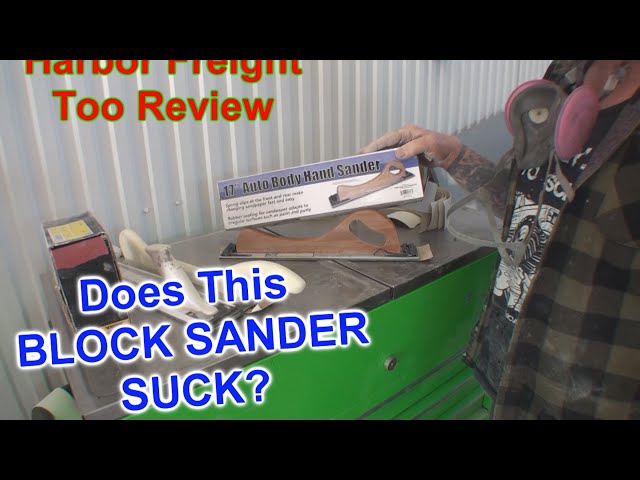 How To Block Sand Primer For Paint - Using The Harbor Freight Block Sander - FAIL Or Not?