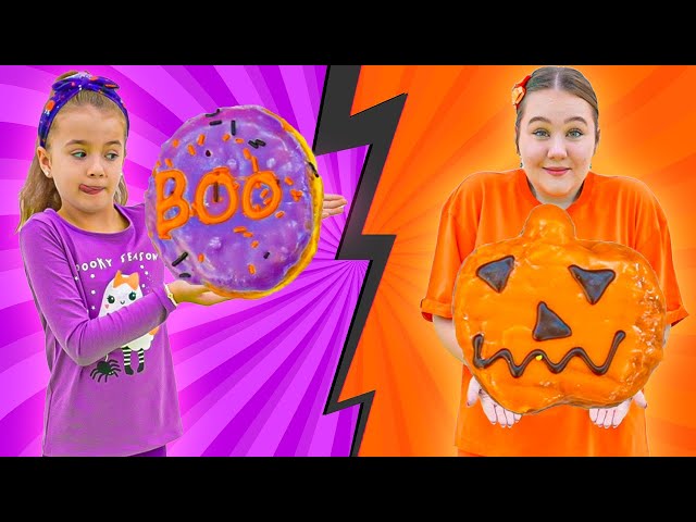 Ruby and Bonnie Orange vs Purple Color Challenge